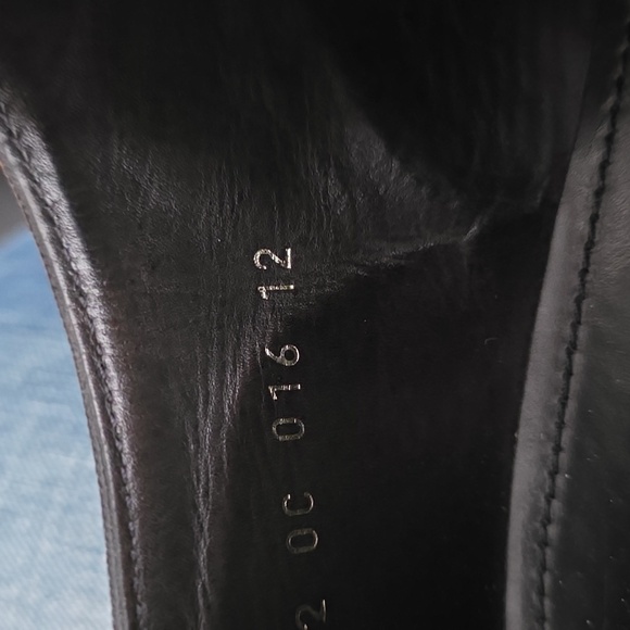 Prada Black Buckled Shoes Size 12 Immaculate Condition Soft Leather main image 9